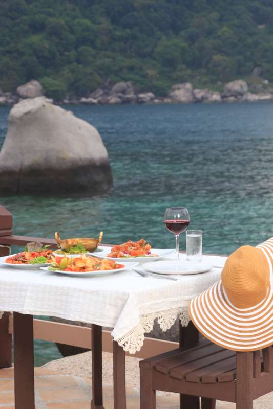 Déjeuner à Koh Tao