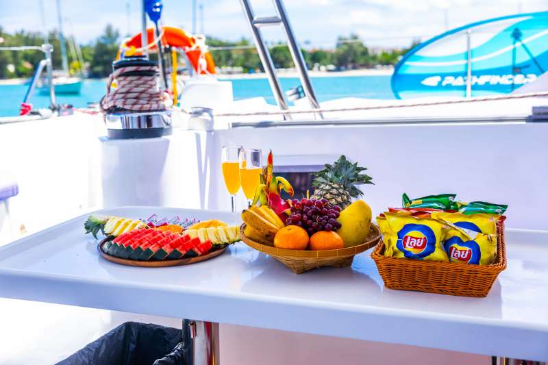 Thai lunch on board