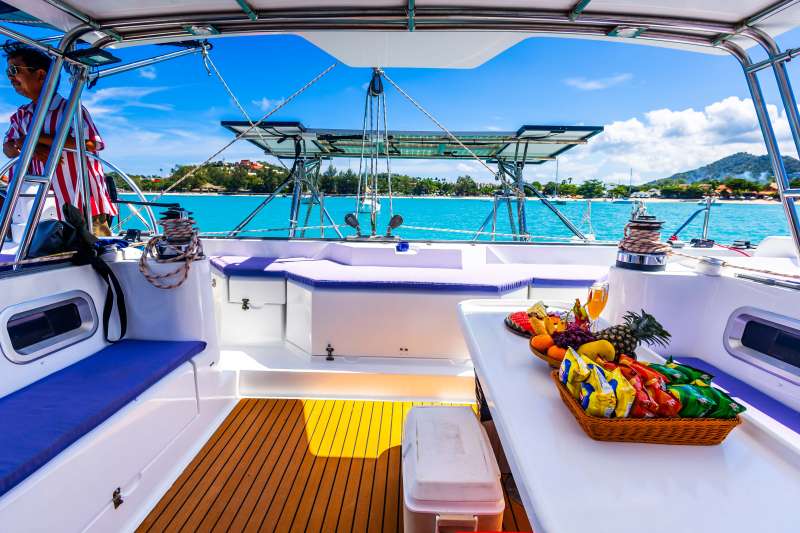 Thai lunch on board