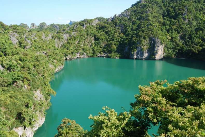 Point de vue sur le lagon