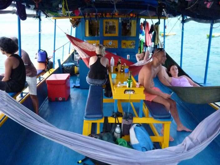 Dormir sur le bateau