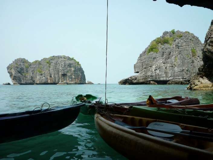 Kayak autour des îles