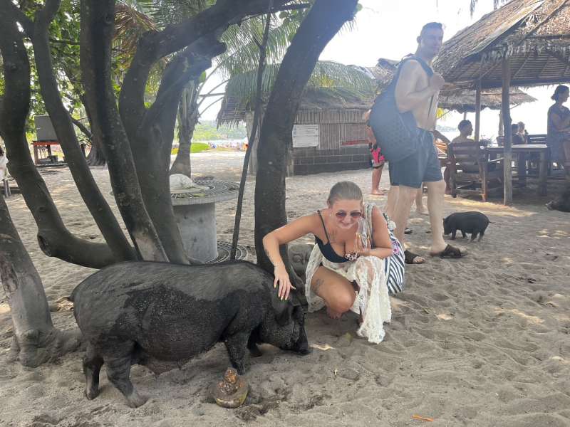 Visite de la plage de Koh Madsum (l'île aux Cochons)