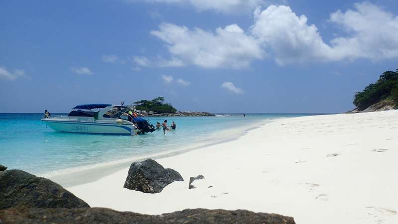 Arrive at Racha Yai Island