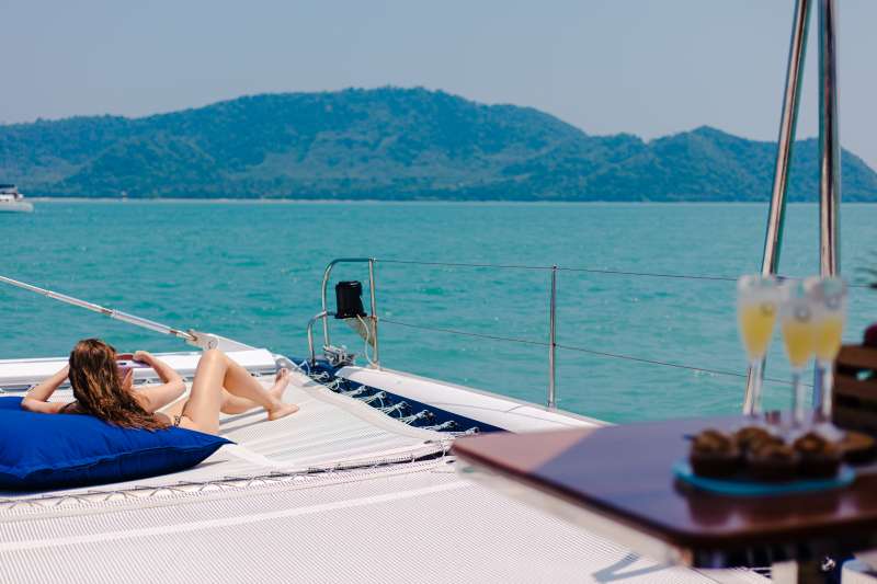 Sailing to Racha Island