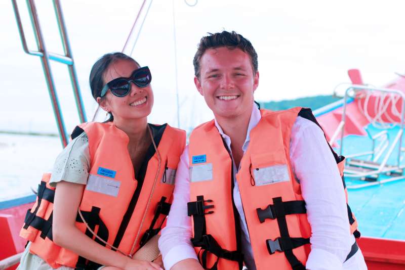Bateau longtail vers Koh Tan